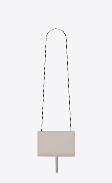 SAINT LAURENT MONOGRAM KATE WITH TASSEL Woman kate small with tassel in grain de poudre embossed leather b_V4